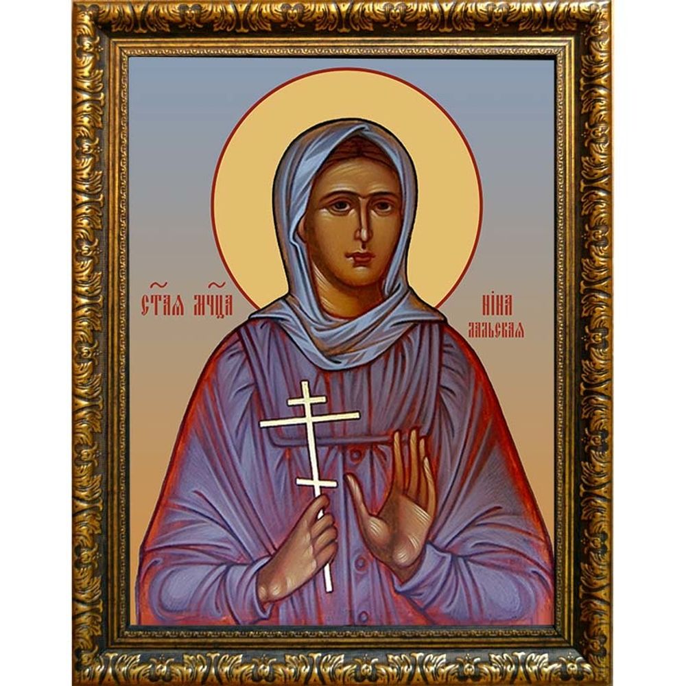 Нина Лальская (Кузнецова) мученица. Икона на холсте.