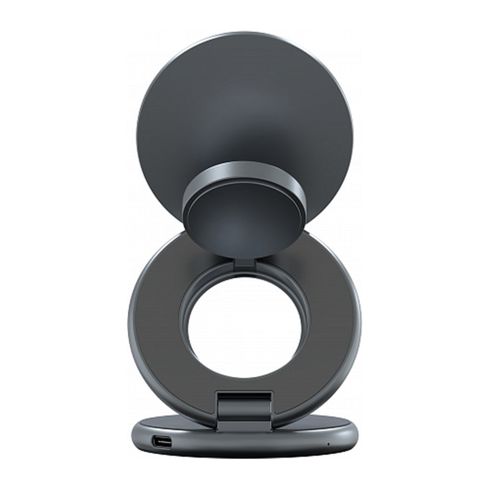 Зарядная станция MagSafe Magssory Disc Pro Signature Edition для iPhone, Apple Watch и AirPods (Qi2) Беспроводная зарядка: Qi 15 Вт, Qi 5 Вт, магнитное крепление для быстрой зарядки Apple Watch (Qi 5 Вт). Проводная зарядка: нет. Сертификация Qi2. Отсутств