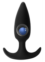 Чёрная анальная пробка Delight - 10,5 см.