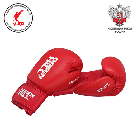 BGS-2271LR Боксерские перчатки SUPER красные