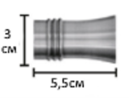 Наконечники "Гиро Ост" для кованых карнизов d 20 мм, цвет бронза