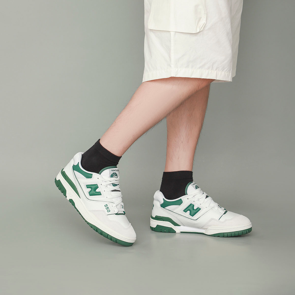 New Balance NB 550 Premium Pack Low top Vintage Basketball Shoes Unisex Green