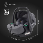 Детская коляска Rant Teo Soft 3 в 1 с автокреслом Evomax Grey Graphite