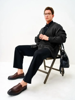 Кардиган вязаный оверсайз на пуговицах