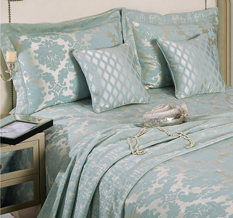Покрывало 38BX Asabella 260x260 Голубой