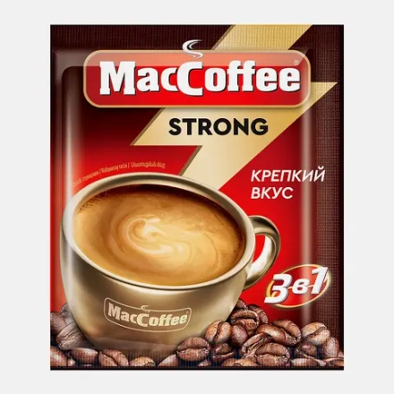Кофейный напиток растворимый 3в1 Maccoffee Стронг 18г
