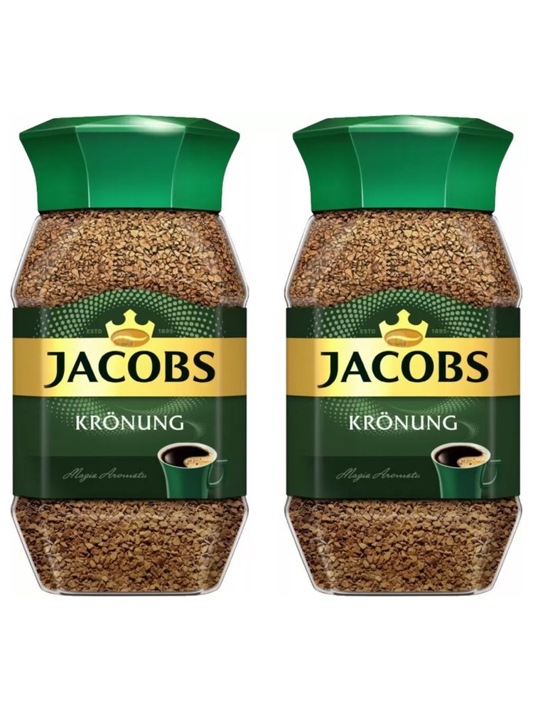 Кофе растворимый Jacobs Kronung Signature 200 г x 2 шт