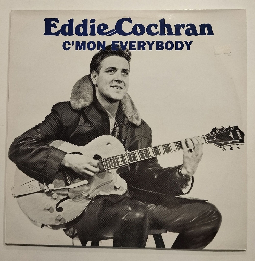 Винтажная виниловая пластинка LP Eddie Cochran CMon Everybody (Denmark 1985)