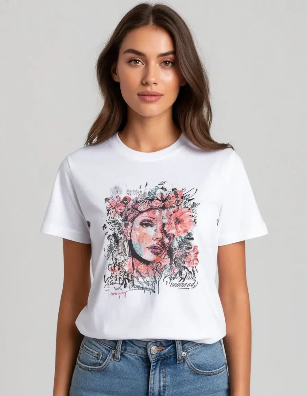 Футболка женская QOZA, белая, р.xs-l