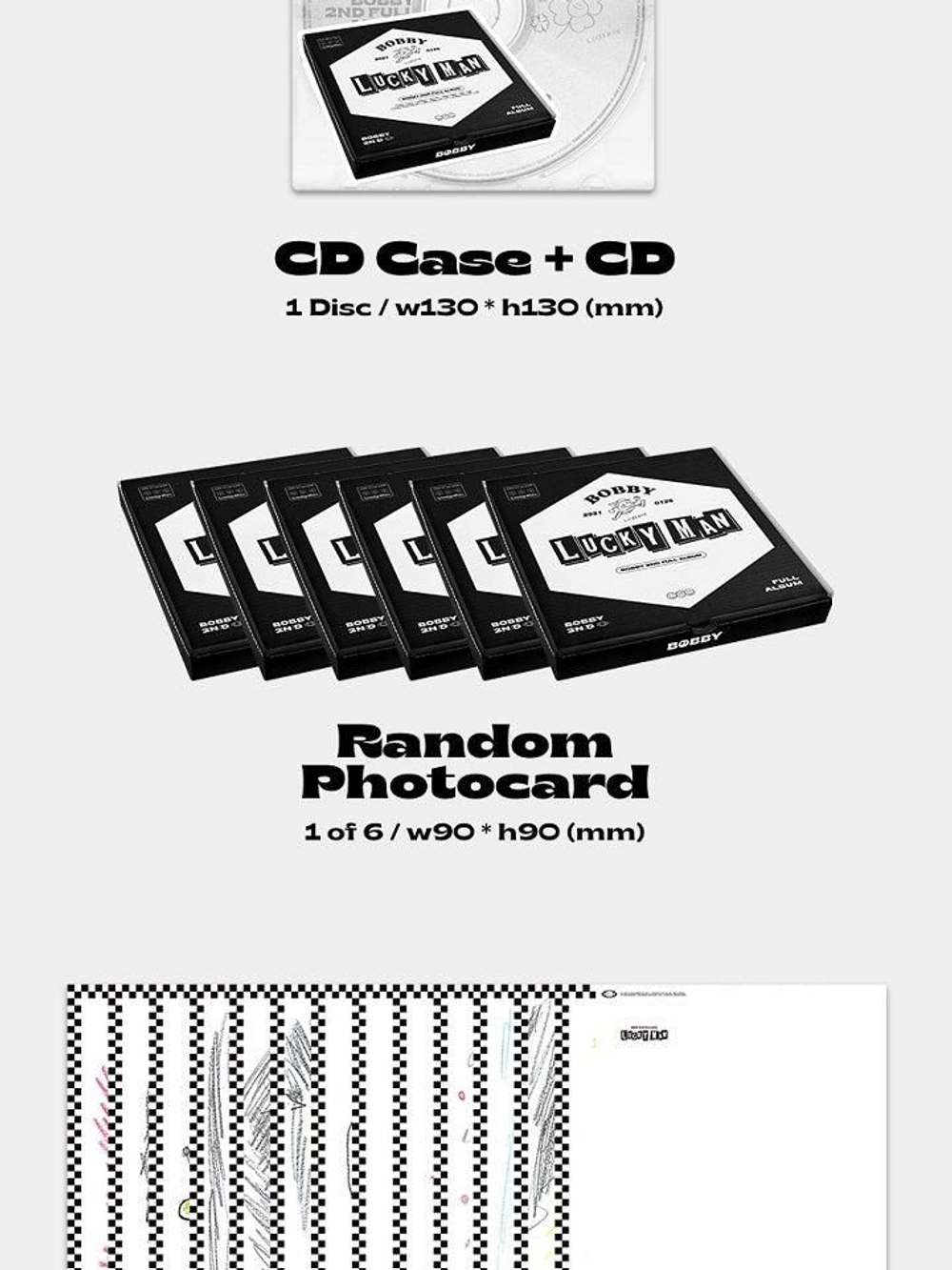 Альбом iKON Bobby - Lucky Man 2 Album RANDOM