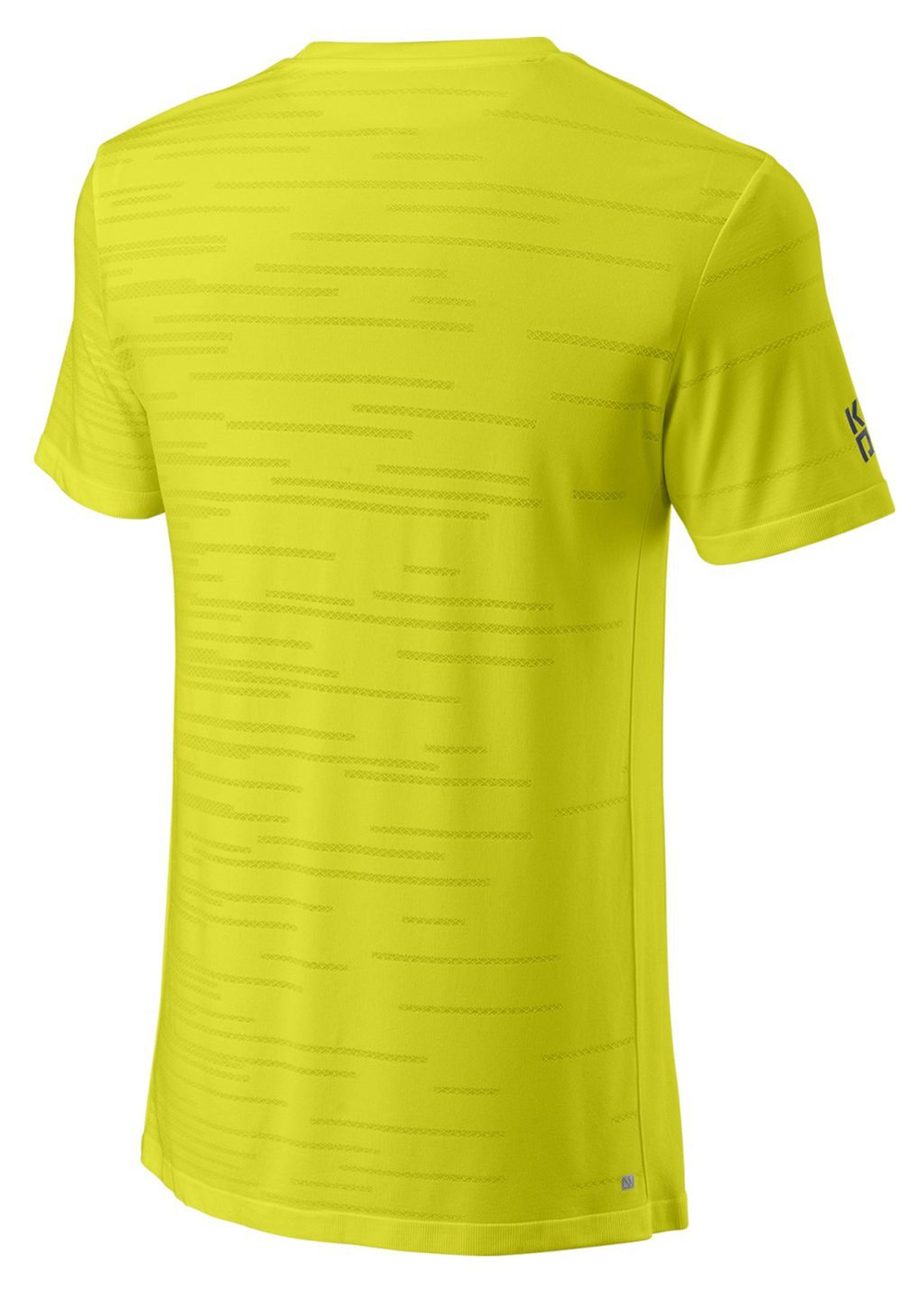 Мужская теннисная футболка Wilson Koas Rapide Seamiless Crew II M - желтый
