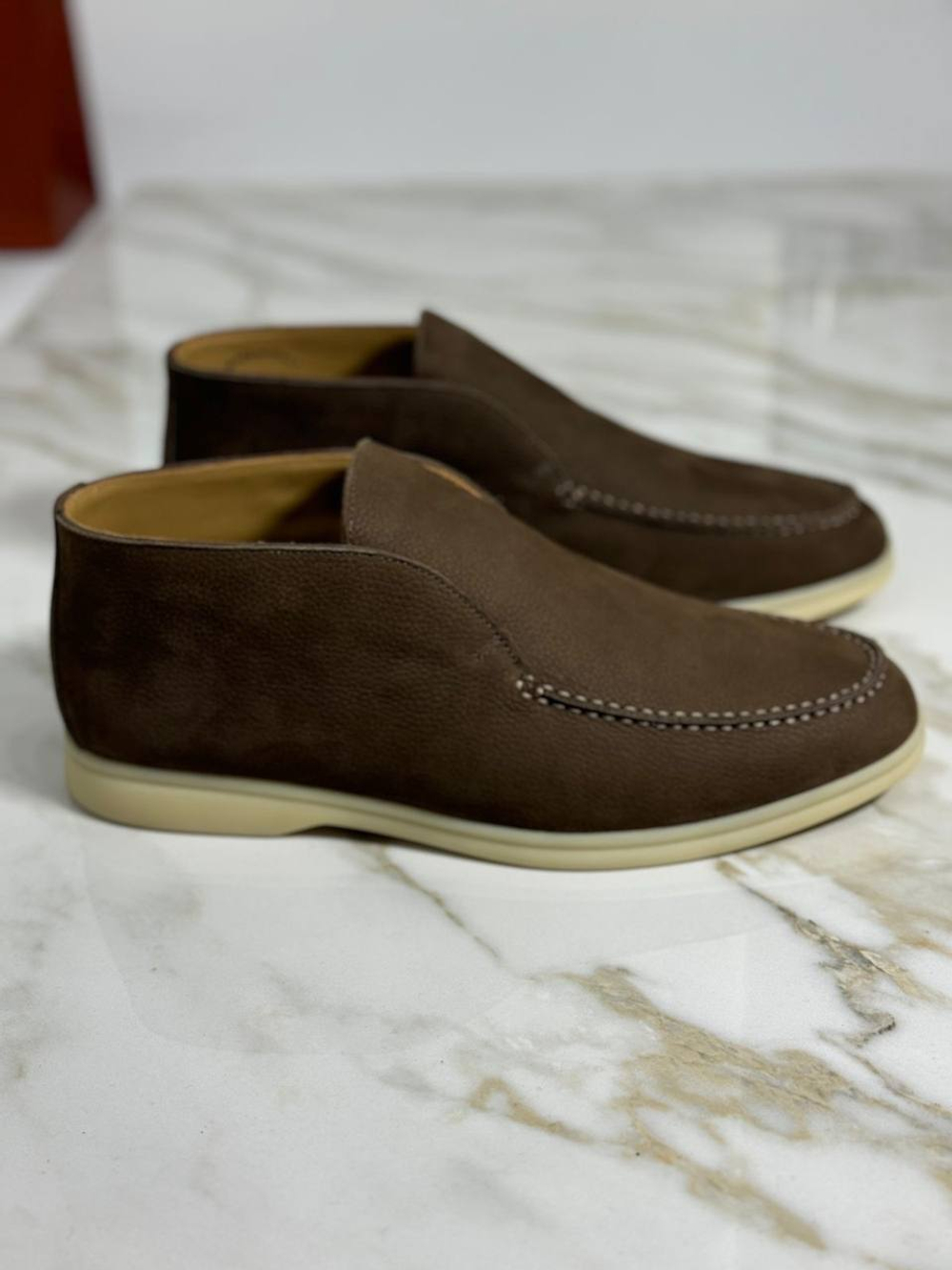 Высокие лоферы Loro Piana