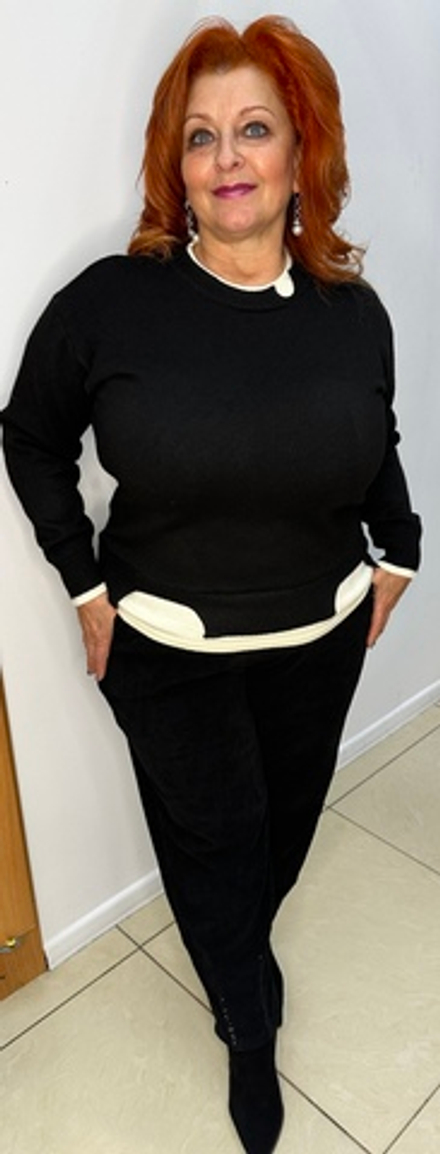 Джемпер, имитация двойки