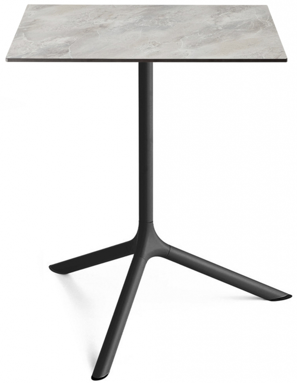 Стол ламинированный обеденный складной Scab Design Tripe Maxi Folding, черный, каменный