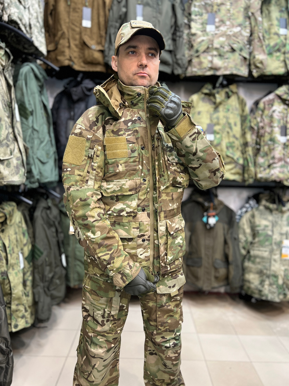 Костюм тактический Rescuer Мультикам (RipStop, MOLLE, демисезон)