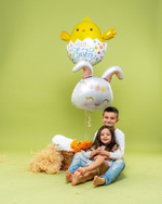 Фольгированный шар-фигура «Цветочный Зайка», 64 см