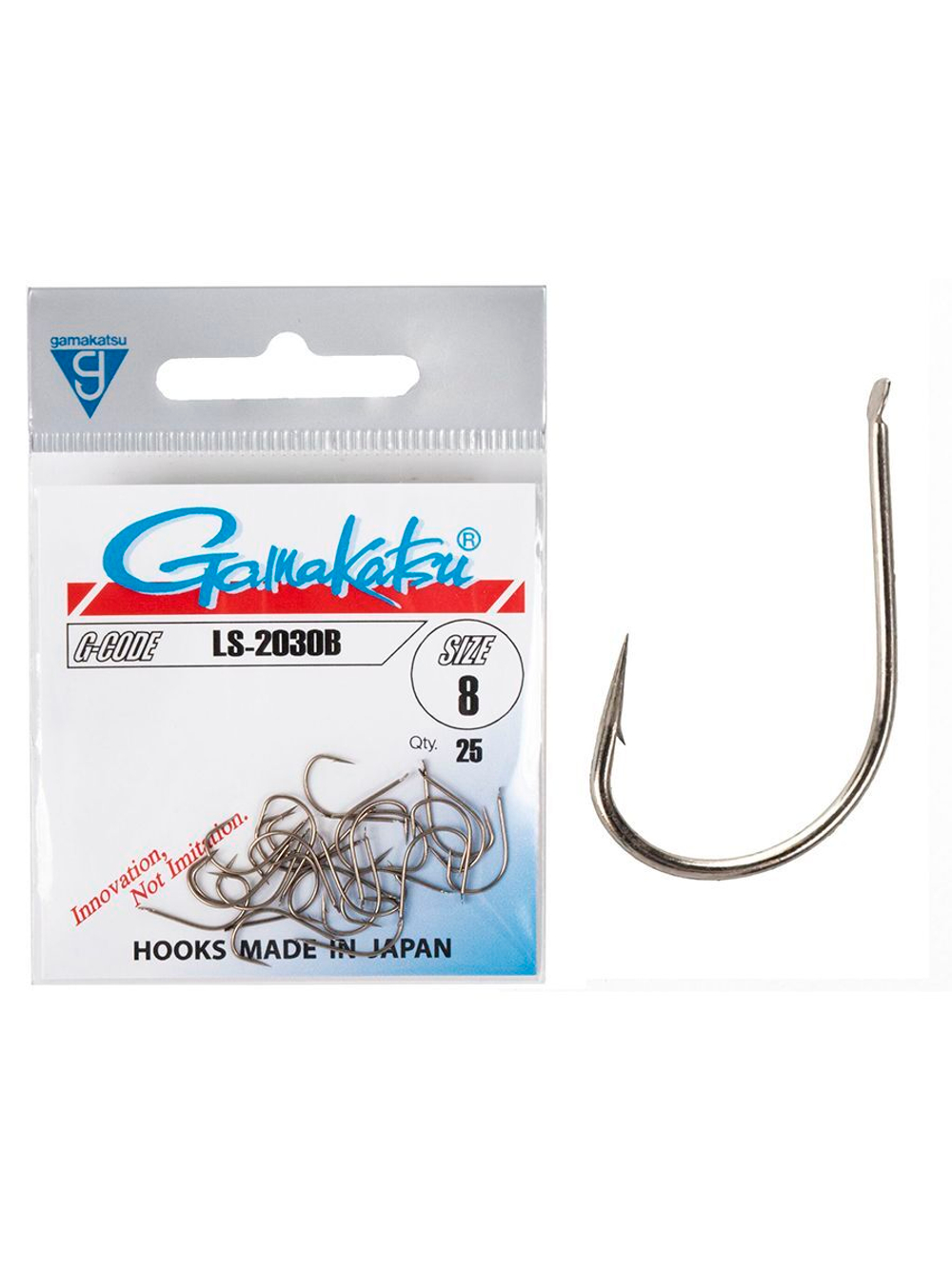 Крючки Gamakatsu LS-2030B NEW LABEL HOOKS BRONZE размер 08 (упк.15шт.)
