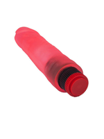 Гелевый вибромассажёр в форме фаллоса - 17,5 см. (Цвет: розовый)