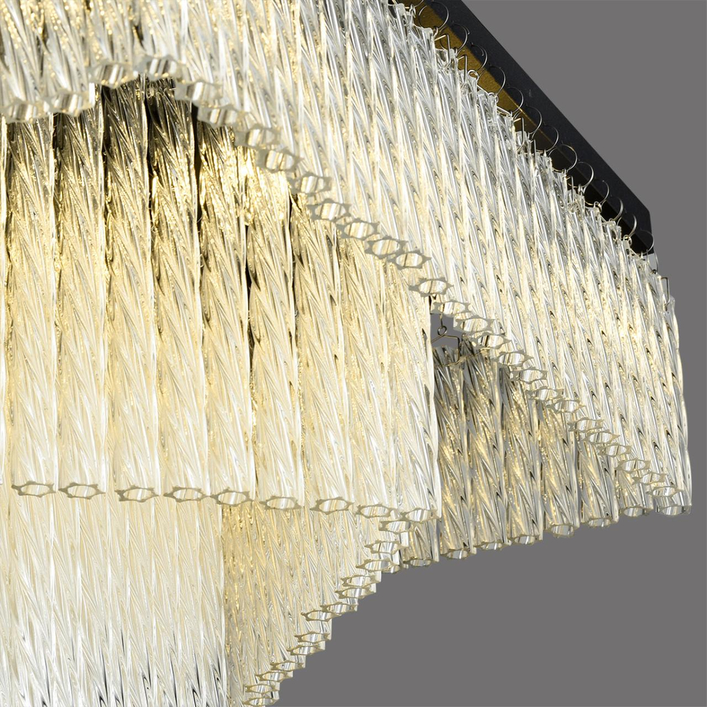 6576/11CS CLASSI LN24 000 черный/прозрачный/металл/стекло Люстра потолочная G9 11*20W 220V SPIRALS