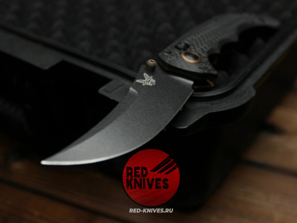 Нож Benchmade Mini Bedlam 865-02 Custom , рукоять Carbon Fiber