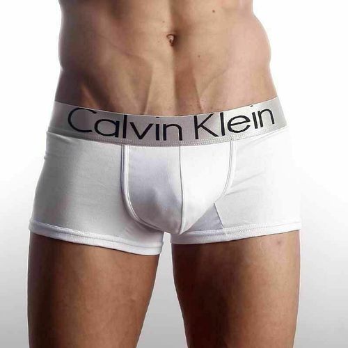 Мужские трусы хипсы белые Calvin Klein Mens Steel White