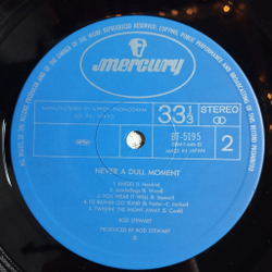 Винтажная виниловая пластинка LP Rod Stewart Never A Dull Moment (Japan 1978) (Obi) BT-5195
