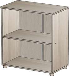 Стеллаж низкий Стандарт Про ясень шимо светлый