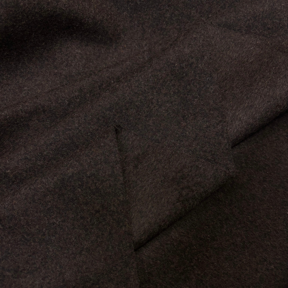 Пальтовая Шерсть Горький шоколад (отрез)