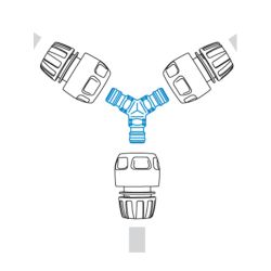 Муфта GF GF80005451 тройная соединительная | Аксессуары для полива Green Apple