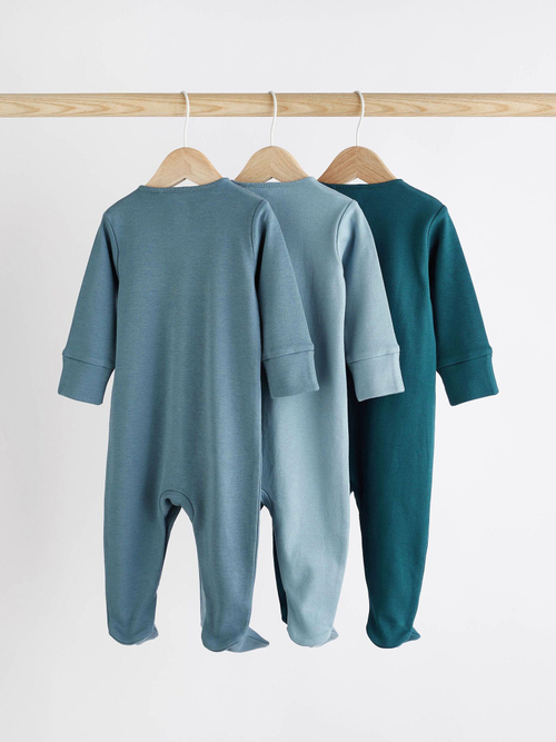 Комбинезон / Cлип для малышей Next D84-250, 3 шт., Синий, Голубой