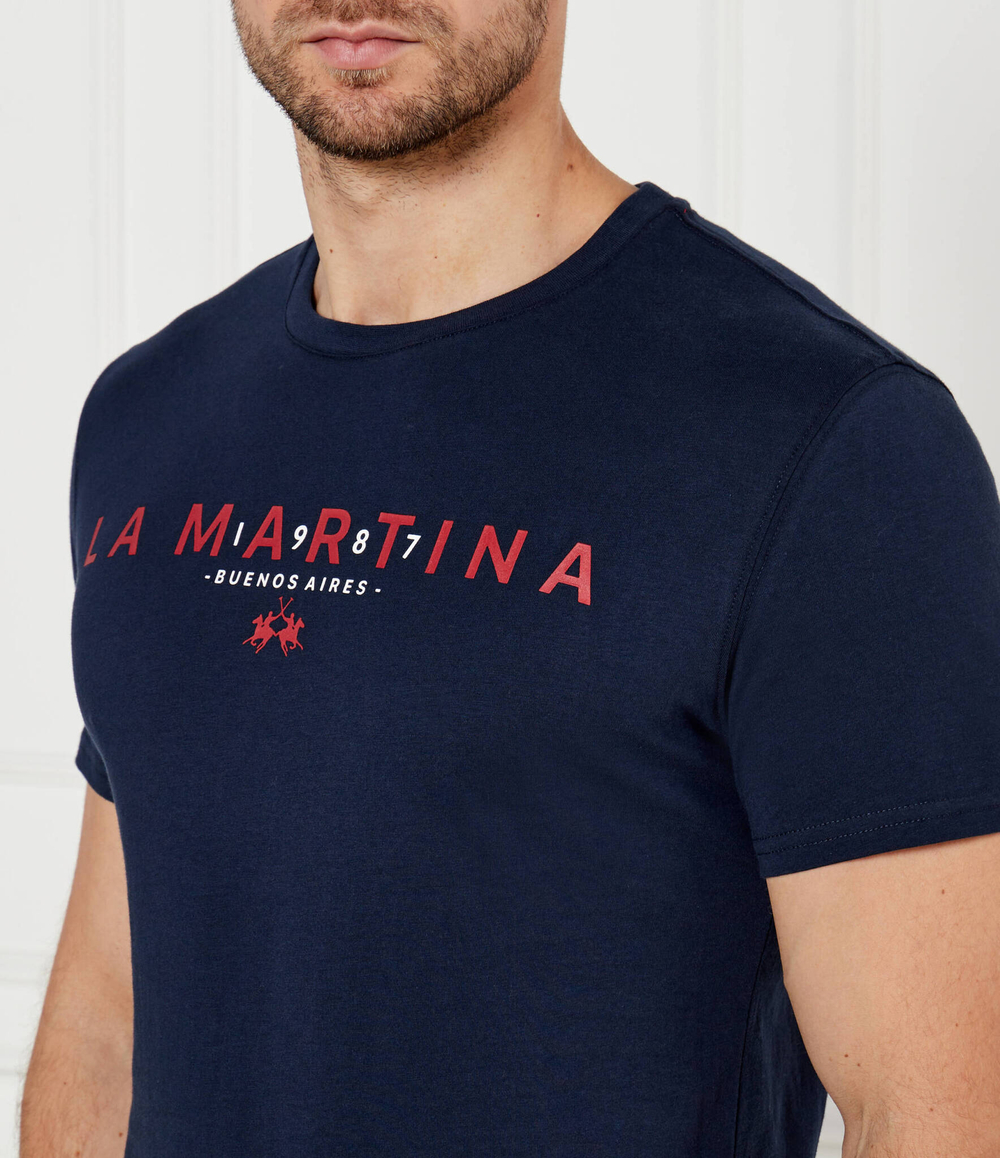 Футболка La Martina - темно-синий(ZMR007 JS206)