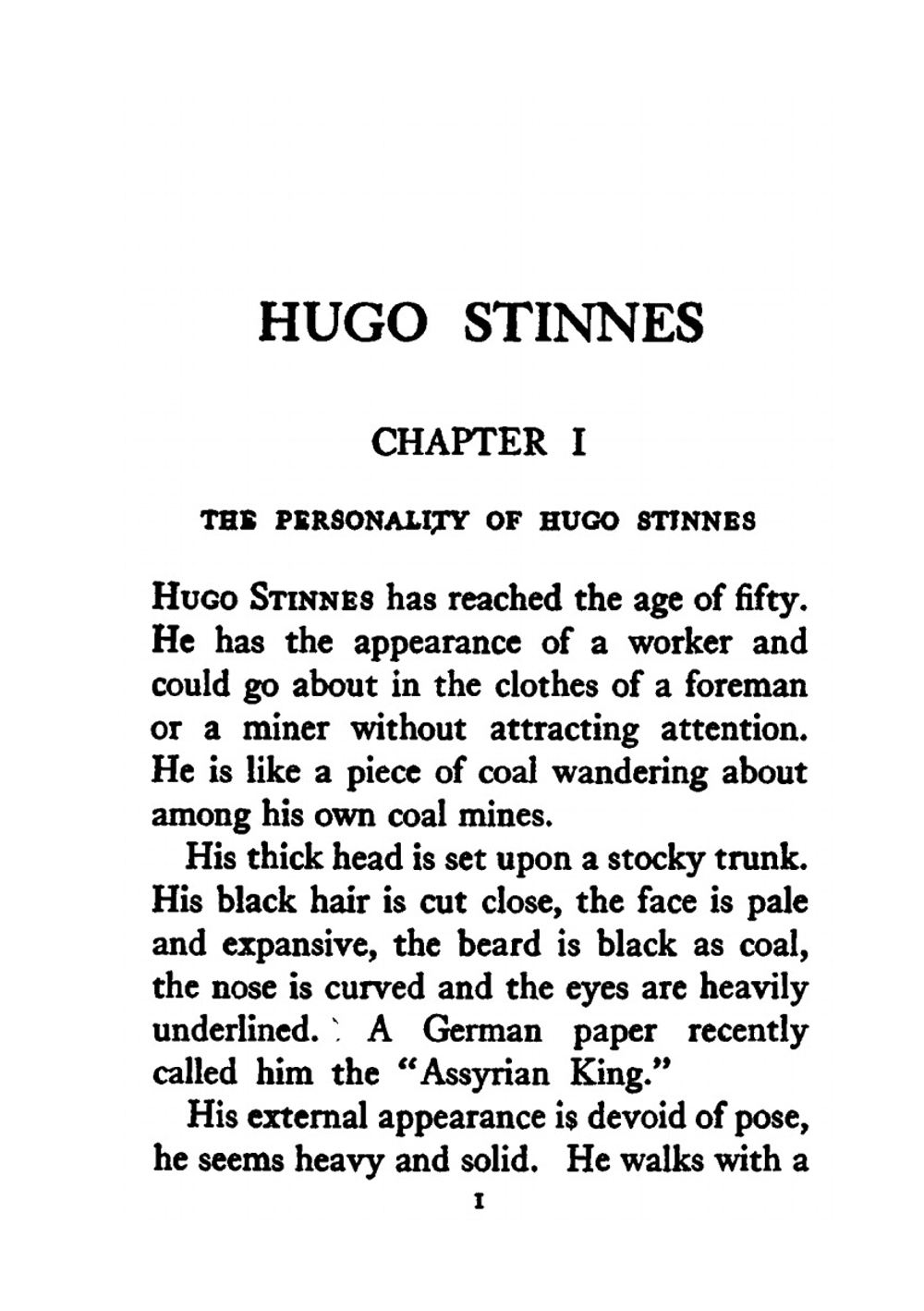 Hugo Stinnes | H. Brinckmeyer