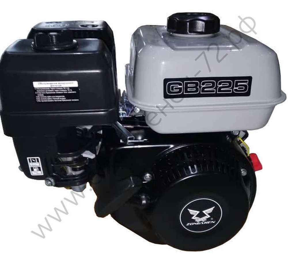 Двигатель бензиновый Zongshen GB 225 (d-20 мм)