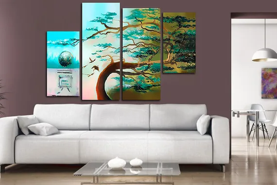 Модульная картина "Одинокое дерево"