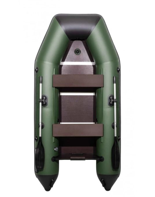 Лодка ПВХ АКВА 3200 СК со стрингерами зелено-черная