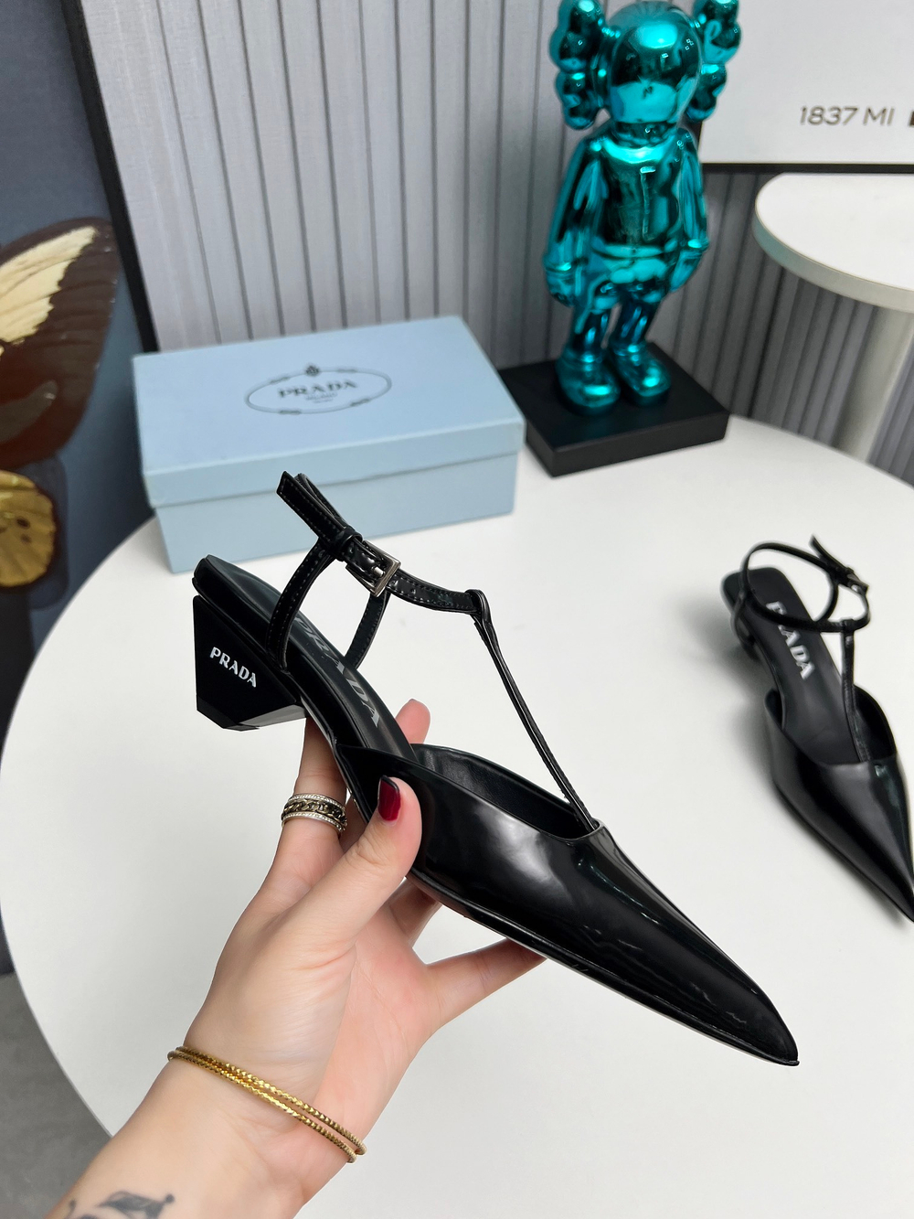 Prada Satin Slingback Pumps