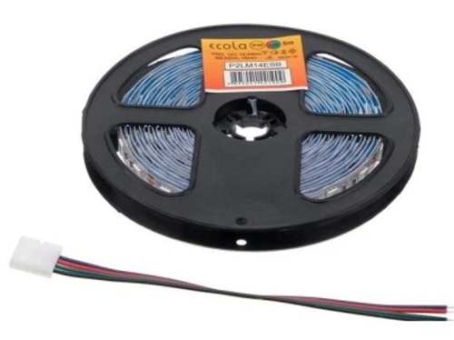 Лента светодиодная Ecola LED на катушке 5м. 14.4Вт/м 12V IP20 10мм 60Led/м RGB