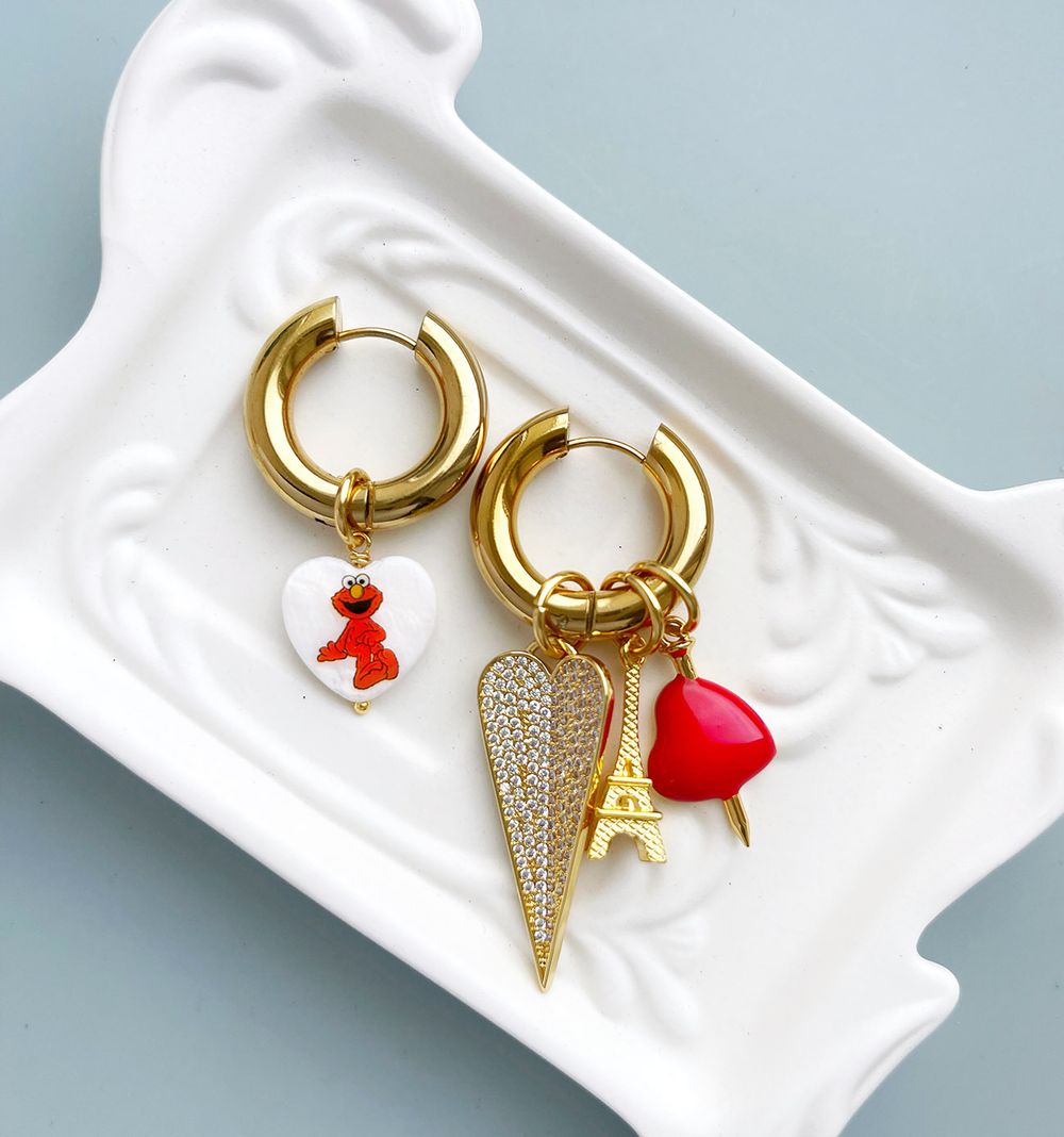 Подвеска из перламутра с изображением Улица Сезам