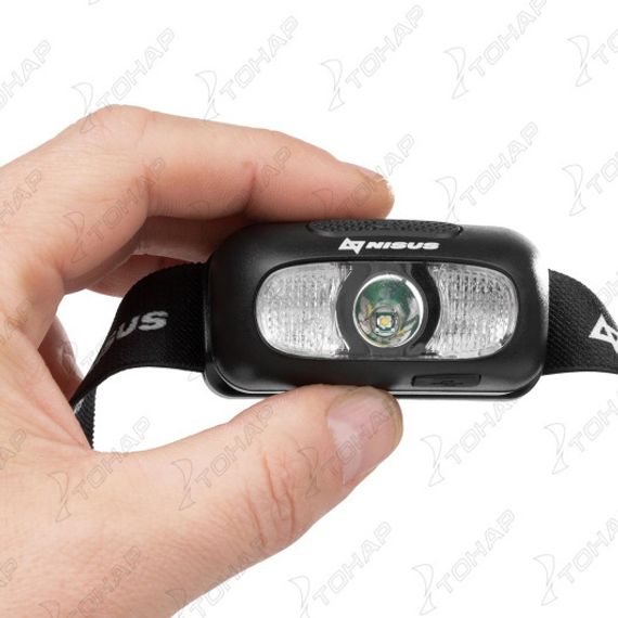 Фонарь налобный 200 LM, IP44, USB (N-FN-HL05-D) NISUS