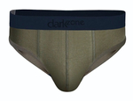 Мужские хлопковые трусы-брифы цвета хаки (Размер: XL) (Цвет: хаки)