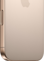 Смартфон Apple iPhone 16 Pro 128 ГБ, Dual: Только eSim, Desert Titanium (пустынный титановый)