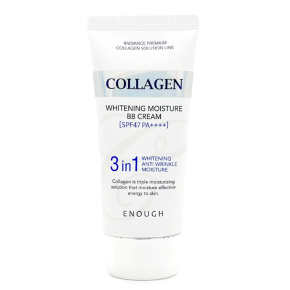 Enough Крем BB с морским коллагеном - Сollagen 3 in1 whitening moisture BB сream SPF47/PA++++, 50г