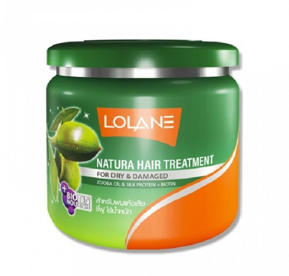 Маска для сухих и поврежденных волос с маслом жожоба и протеинами шелка LOLANE Natura Hair Treatment