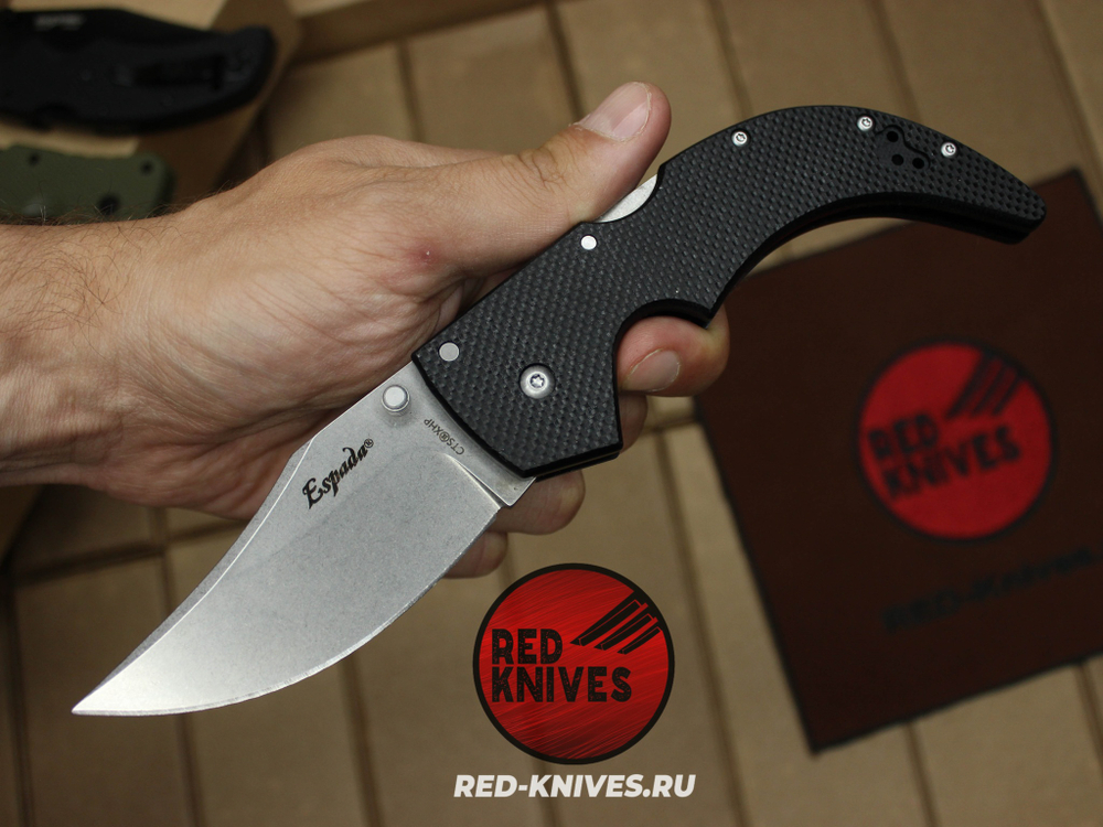 Нож Cold Steel Espada M (Medium) - чернаая рукоять, светлый клинок RK/Н78