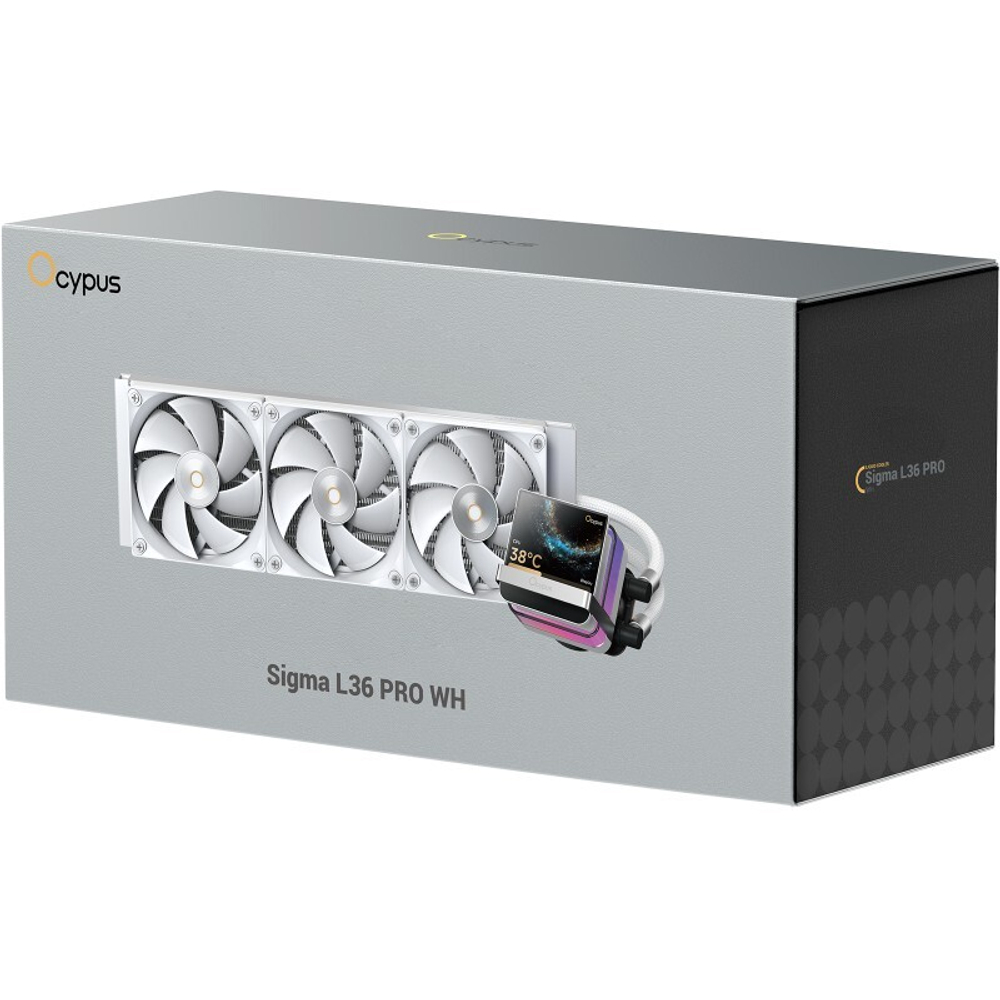 Система водяного охлаждения Ocypus Sigma L36 PRO WH, 360mm, LCD Pump