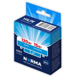LED-GX53-15W-4000K-GX53-FR-NR Лампа светодиодная. матовая. Серия Norma. Белый свет 4000K. Картон. ТМ Volpe