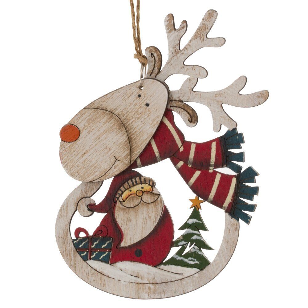 GAEM Изделие декоративное подвесное "Рождество", L11 W0,5 H11 см, 4в.