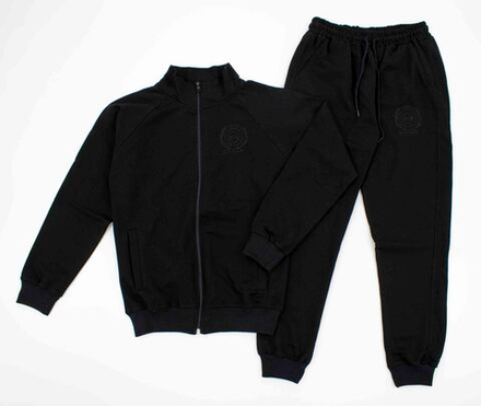 костюм спортивный черный 4288