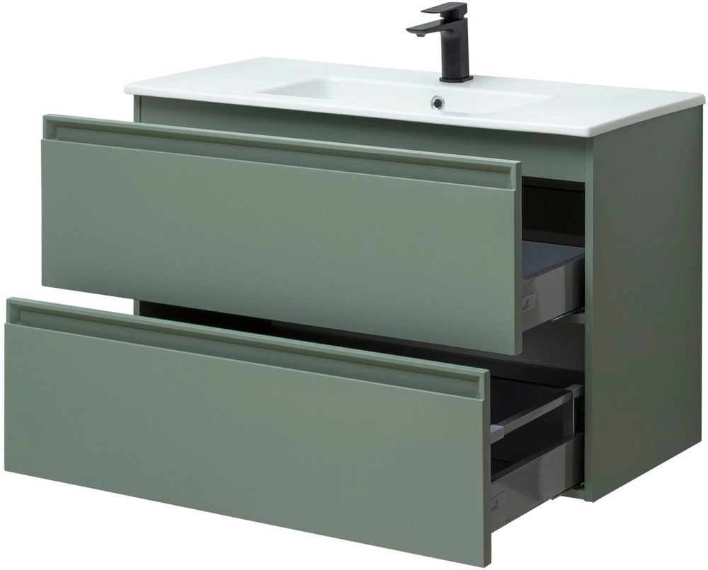 Тумба с раковиной Allen Brau Eclipse 1.E1003.CGM 100 cement grey matt