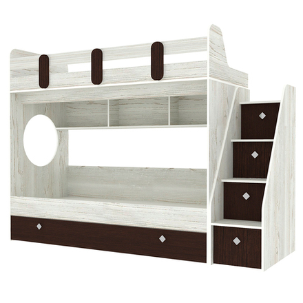 Кровать двухъярусная КарИВи Фортуна-3 Винтерберг Венге